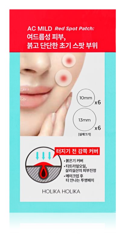 Plasturi pentru piele problematica impotriva acneei Holika Holika AC Mild Red Spot