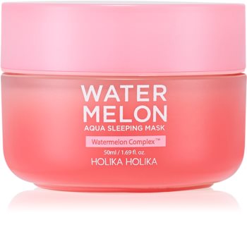 Masca de noapte intensa pentru regenerarea rapida a pielii uscate si deshidratate Holika Holika Watermelon Mask