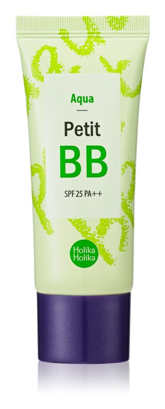 Crema BB nuantatoare pentru piele sensibila SPF 25 Holika Holika Petit BB Aqua