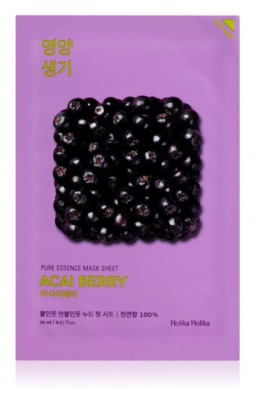 masca exfolianta Holika Holika Pure Essence Acai Berry