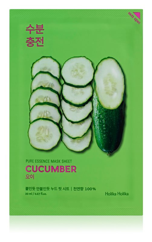 Masca cu efect de calmare Holika Holika Pure Essence Cucumber