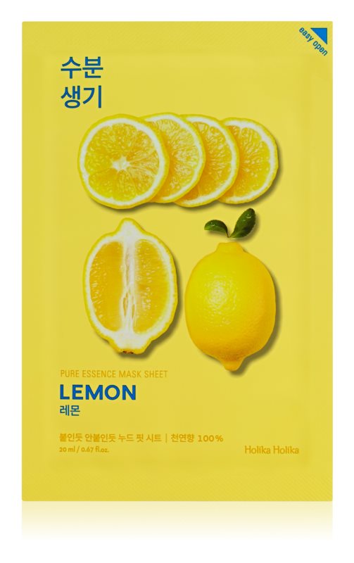 Masca cu vitamina C Holika Holika Pure Essence Lemon