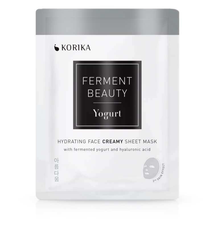 KORIKA FermentBeauty mască facială de pânză cu efect anti-rid, cu vin fermentat și acid hialuronic